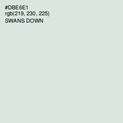 #DBE6E1 - Swans Down Color Image
